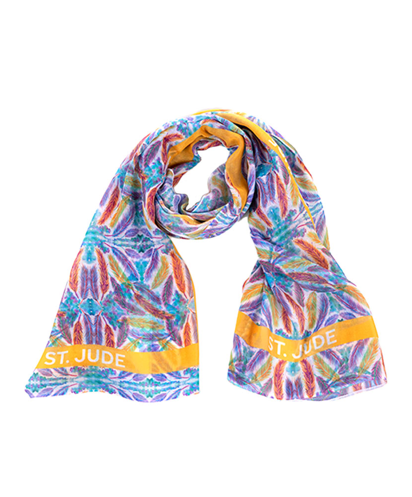 Feather Print Scarf - Patient Art by Ty